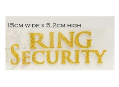 Iron on transfer,  WEDDING, RING SECURITY